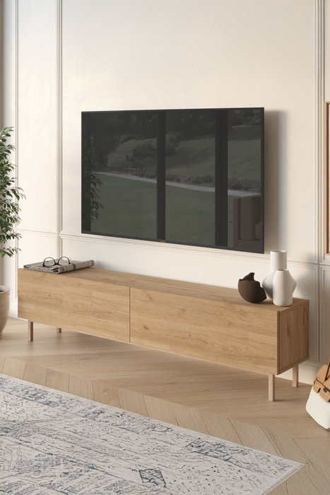 Hanah Home Future - FR8X-S Soporte para TV de Roble